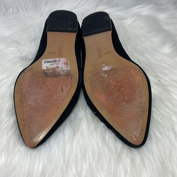 Vince Camuto Allera Black Suede Pointy Toe Flats Sz 8.5 - Picture 6 of 6